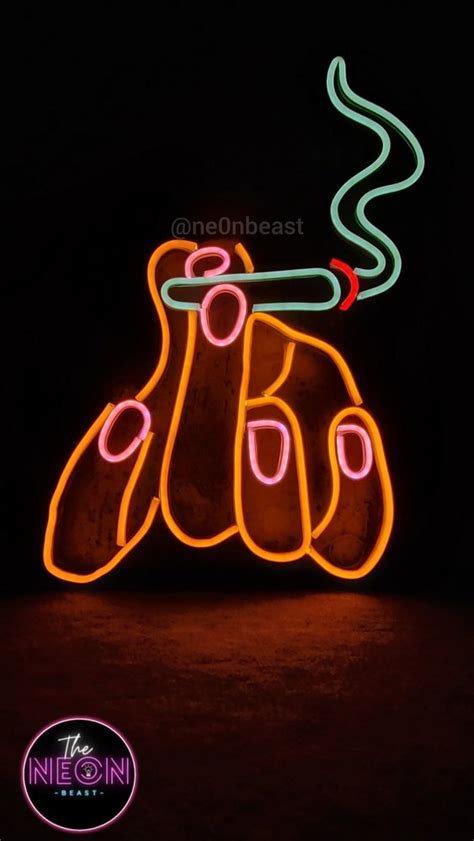 Multicolor Smoking LED Neon Sign 12 V Shape Custom At Rs 1000 Sq Ft