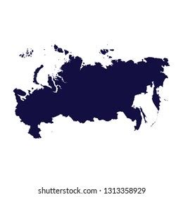 Russia Map Vector Stock Vector (Royalty Free) 1313358929 | Shutterstock