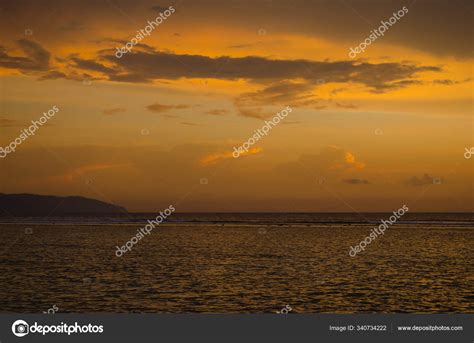 Gili Trawangan. Sunset in Indonesia — Stock Photo © sskzp #340734222