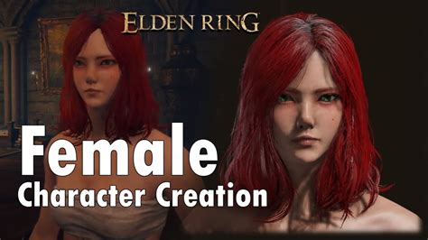 Elden Ring Beautiful Female Character Creation Youtube