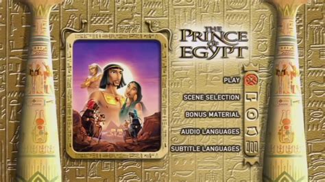 The Prince Of Egypt Menu Dvd Hd 1998 Youtube