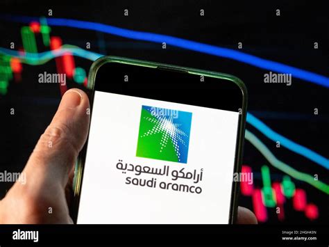 En Esta Ilustración De La Foto Se Muestra El Logotipo De Saudi Aramco