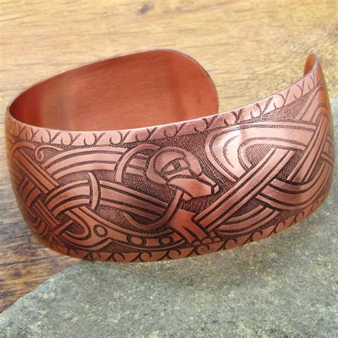 Mens Viking Bracelet Norse Bracelet Mens Pure Copper Bracelet