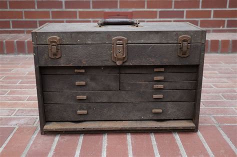 Vintage Kennedy Tool Box Antique Metal Tool Box Industrial