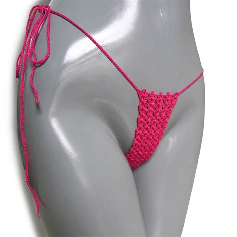 Crochet Extreme Micro G String Bikini See Through Micro Bikini Tiny