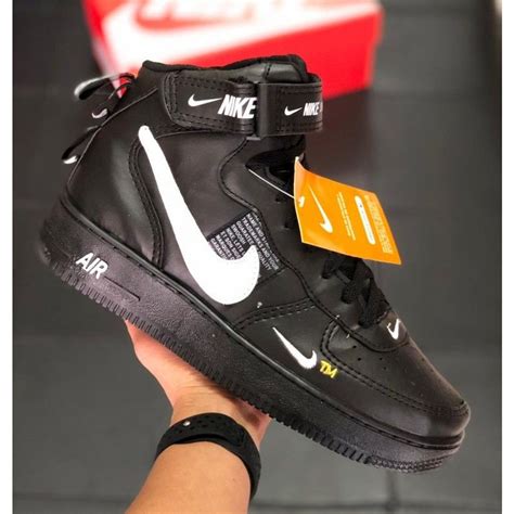 Tenis Masculino Nike Airforce Tm Botinha Preto Numero 43 Tênis