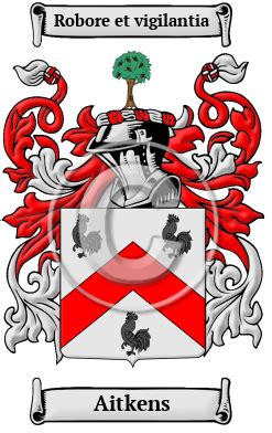 Aitkens Name Meaning, Family History, Family Crest & Coats of Arms