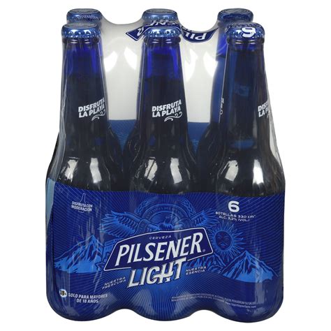 Pilsener Light Cerveza Botella Pack Ml