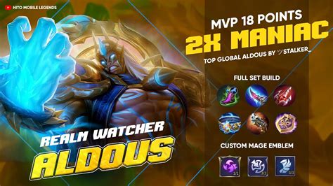 One Punch Aldous X Maniac Realm Watcher New Skin Top Global Aldous