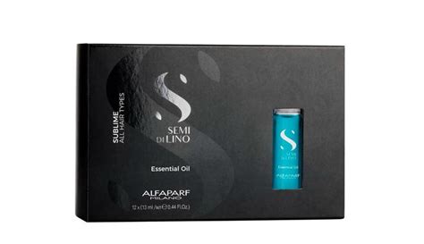 ALFAPARF SEMI DI LINO SUBLIME ESSENTIAL OIL AMPOLA AZUL 12 Un X 13 ML