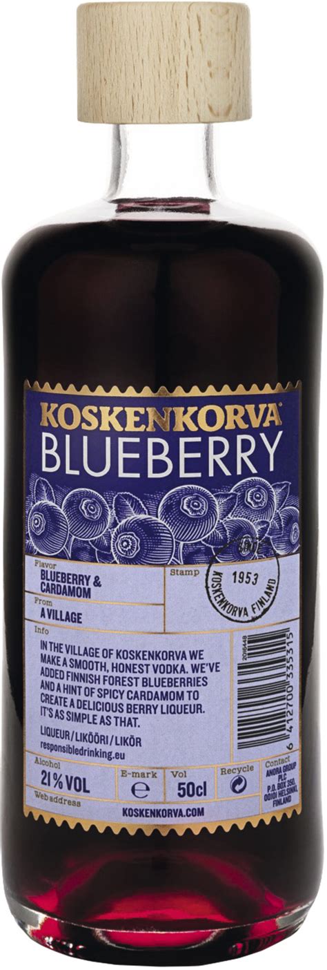 Koskenkorva Blueberry Blaubeer Lik R Finnkiosk Feine Finnische Waren