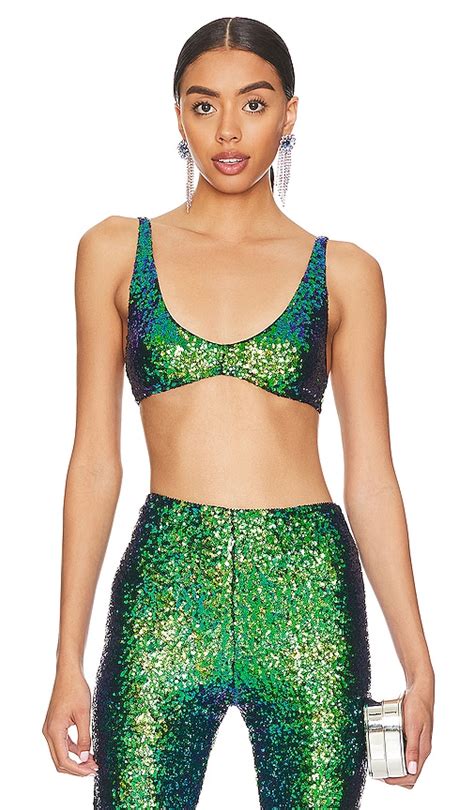 Only Hearts Shine On Bra In Emerald Revolve