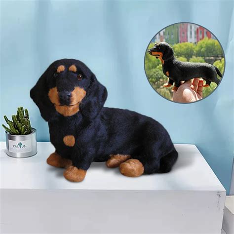 Sim Lasyon Dachshund Hayvan Modeli S S Pelu Oyuncak K Pek Yavrusu Ger