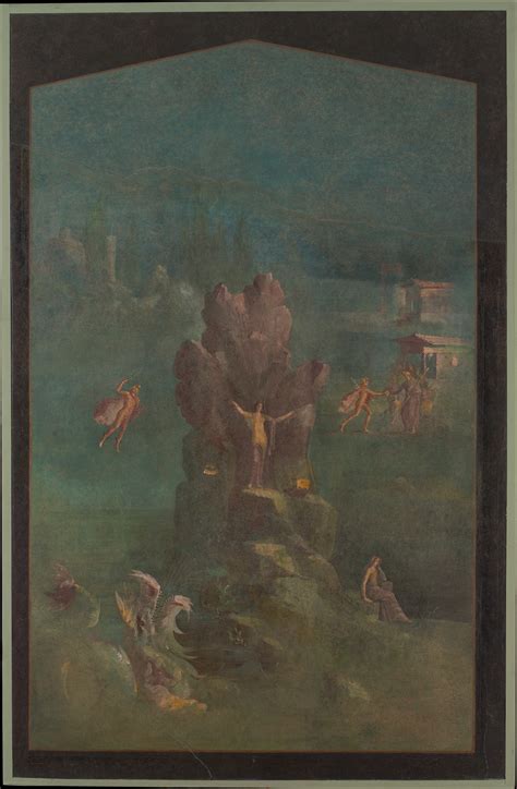 Wall painting: Perseus and Andromeda in landscape, from the imperial ...