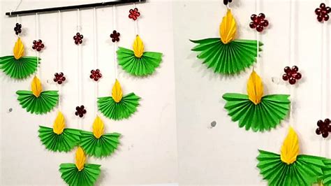 Paper Diya Wall Hanging Diwali Decoration Ideas Paper Wall Decor