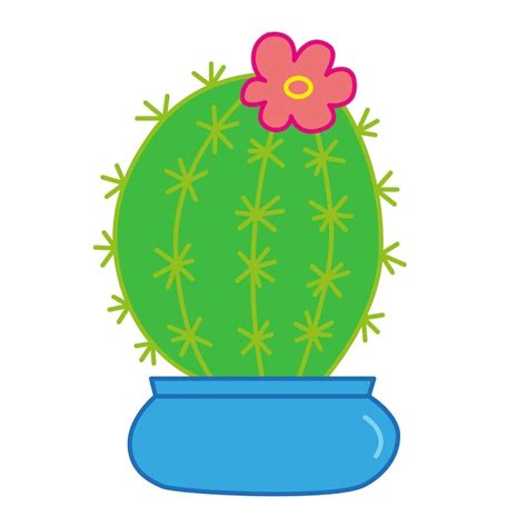 Ilustraci N De Vector De Color De Cactus Vector Premium