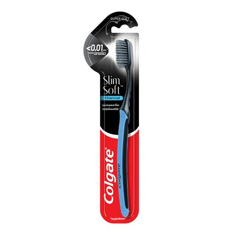 Boots Colgate Slim Soft Charcoal Toothbrush Pack Charcoal Ultra Soft