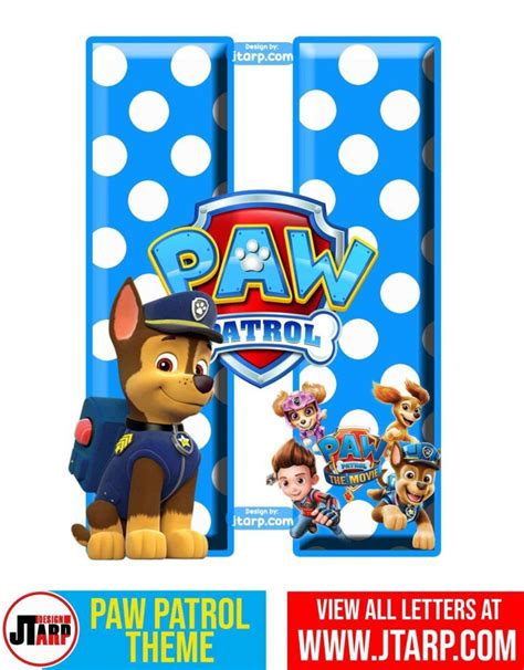 Alphabet Paw Patrol Letters And Numbers Free Printable JTarp Design