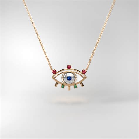 Cosmic Eye Pendant Nadia Zachou Fine Jewellery Creations