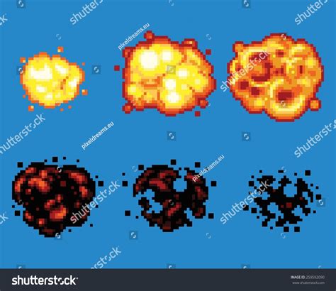 124 Animation Frames Explosion Pixeles Images, Stock Photos & Vectors ...