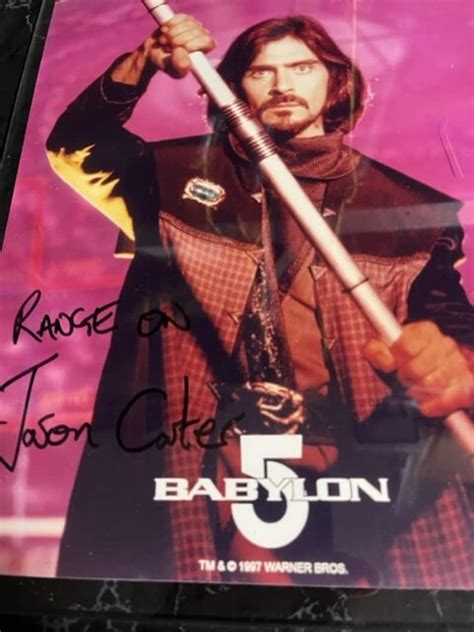 Babylon 5 Jason Carter Ranger One Marcus Cole Autographed Photo With ...