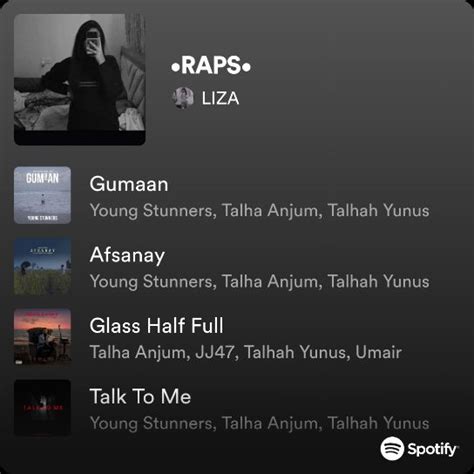 Raps Playlist By Liza Spotify