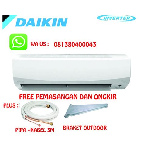 Jual Ac Daikin Flash Inverter Pk Ftkq Svm Pasang Shopee Indonesia