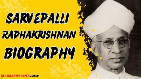 Sarvepalli Radhakrishnan Age, Height, Family, Biography