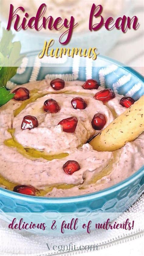 Kidney Bean Hummus - A Nutritious Twist To A Classic Dip