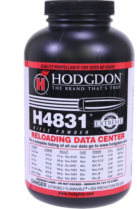 Hodgdon Powder H4831 Smokeless 1 Lb 11124408 Wholesale Hunter