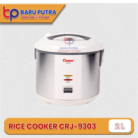 Jual RICE COOKER COSMOS STAINLESS CRJ 9303 2 LITER Shopee Indonesia