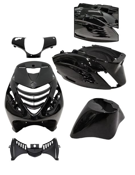 Kit carénage Piaggio Zip Sp evo noir brillant