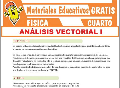 Vectores Para Cuarto Grado De Secundaria ≫ Materiales Gratis