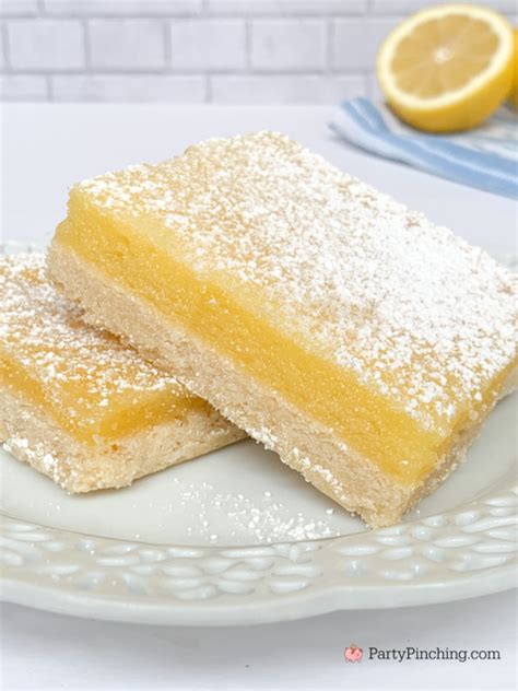 Easy Classic Lemon Bars Best Easy Shortbread Crust Lemon Bar Recipe