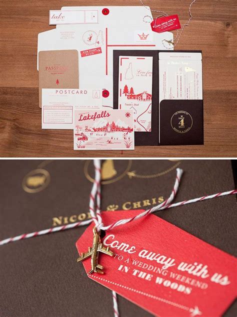 Creative Destination Wedding Invites Weddingmix Creative