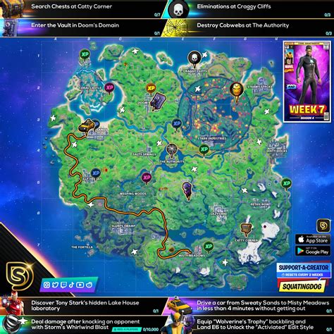 Fortnite Ch 2 Season 4 Week 7 Challenges Cheat Sheet Guide Pro Hot