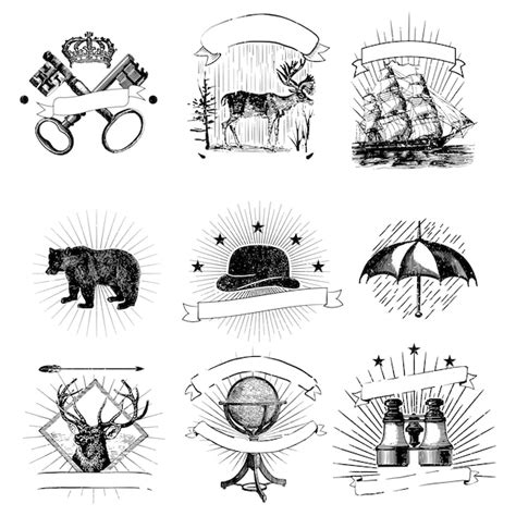 Vintage Map Icons Vectors And Illustrations For Free Download