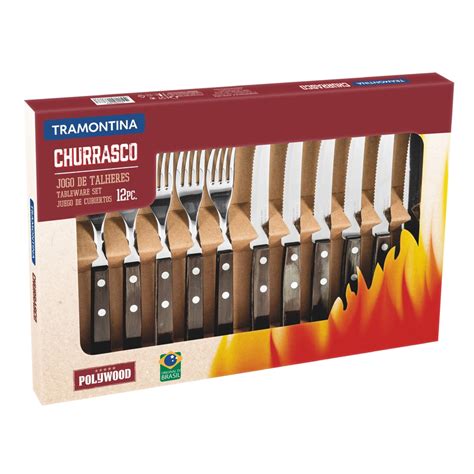 Juego De Cubiertos De Mesa Para Churrasco Piezas Polywood