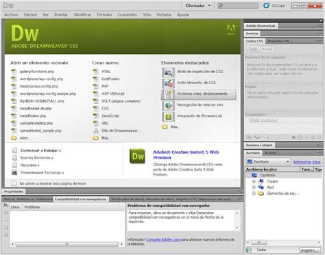 Adobe Dreamweaver CS5 Portable Español HTML adicto