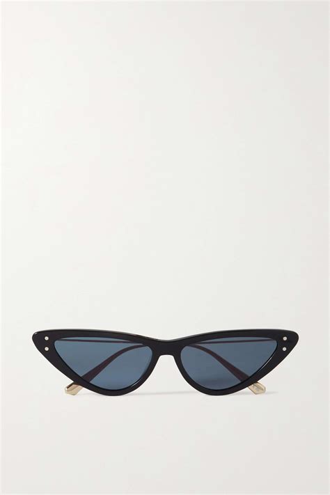 DIOR EYEWEAR MissDior B4U Cat Eye Acetate And Gold Tone Sunglasses