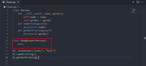Working With Classes In Python Object Oriented Programing Language