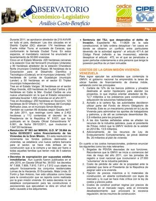 An Lisis Costo Beneficio Del Problema Habitacional En Venezuela