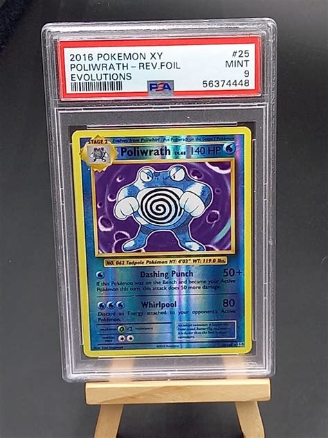 Pokemon Card Poliwrath Rev Evolutions Xy Tartard Amazing Psa