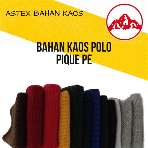 Jual Kain Pique Lakos PE Per 1 KG Kain Kaos Wangki Kaos Krah Kaos Polo