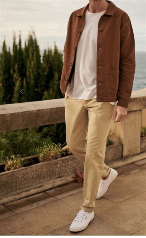 Earth Tone Men Outfit Earth Tone Outfits Men Casual Mens Layering