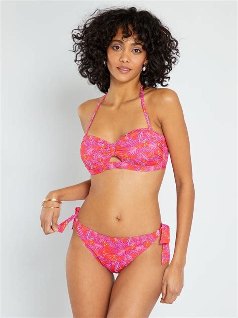 Haut De Maillot De Bain Bandeau Rose Kiabi 12 00