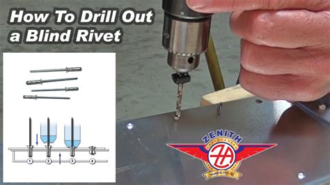 Drilling Out A Zenair Blind Rivet Short Tutorial On How To Drill Out