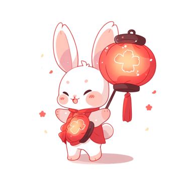 Mid Autumn Festival Rabbit Lantern Cartoon Free Elements Hand Drawn