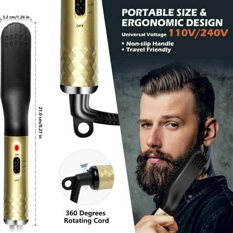 Beard Straightener For Men Electric Hot Beard Straightener Brush Multifunctional Beard Hair