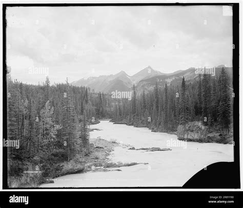 Van Horn Range From Natural Bridge British Columbia 1902 Stock Photo